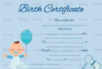 22+ Birth Certificate Templates – Editable & Printable Designs in New Birth Certificate Template For Microsoft Word