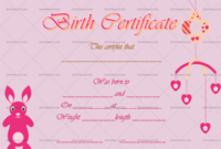 22+ Birth Certificate Templates – Editable & Printable Designs with Fresh Rabbit Birth Certificate Template Free 2019 Designs