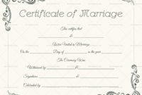 22+ Editable Marriage Certificate Templates (Word And Pdf inside Marriage Certificate Template Word 10 Designs