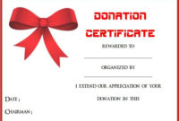 22 Legitimate Donation Certificate Templates For Your Next with regard to Quality Donation Certificate Template
