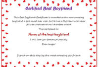 23 Best Boyfriend Certificates That Can Make Your Loved Ones with Quality Best Girlfriend Certificate 10 Love Templates