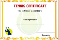 25 Free Tennis Certificate Templates – Download, Customize for Best Editable Tennis Certificates