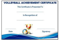 25 Volleyball Certificate Templates – Free Printable throughout Volleyball Certificate Templates