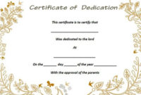 26 Free Fillable Baby Dedication Certificates In Word for Unique Baby Dedication Certificate Template