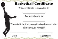 27 Professional Basketball Certificate Templates – Free throughout Basketball Gift Certificate Templates