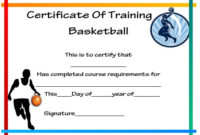 27 Professional Basketball Certificate Templates – Free throughout Player Of The Day Certificate Template