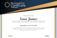 3 Free Certificates Of Participation Templates | Hloom pertaining to Best Certificate Of Participation In Workshop Template