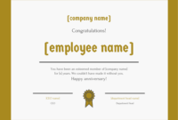 30 Employee Work Anniversary Ideas, Messages, Emails And with Certificate Of Job Promotion Template 7 Ideas