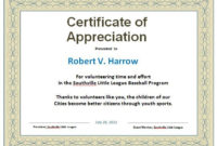 30 Free Certificate Of Appreciation Templates And Letters for New Gratitude Certificate Template