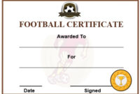 30 Free Printable Football Certificate Templates – Awesome with Best Football Certificate Template