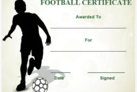 30 Free Printable Football Certificate Templates – Awesome with New Youth Football Certificate Templates