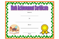 30 Free Printable Math Certificates | Pryncepality in Math Certificate Template 7 Excellence Award