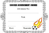 30 Soccer Award Certificate Templates – Free To Download regarding Fresh Soccer Award Certificate Templates Free