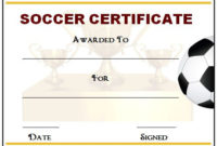 30 Soccer Award Certificate Templates – Free To Download regarding New Soccer Achievement Certificate Template