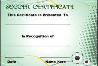30 Soccer Award Certificate Templates – Free To Download regarding Soccer Certificate Template Free 21 Ideas
