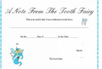 37 Tooth Fairy Certificates & Letter Templates – Printable regarding Free Tooth Fairy Certificate Template