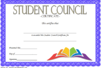 3Rd Student Council Award Certificate Template Free with Student Council Certificate Template