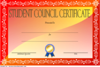 3Rd Student Council Certificate Template Free | Student for Student Council Certificate Template