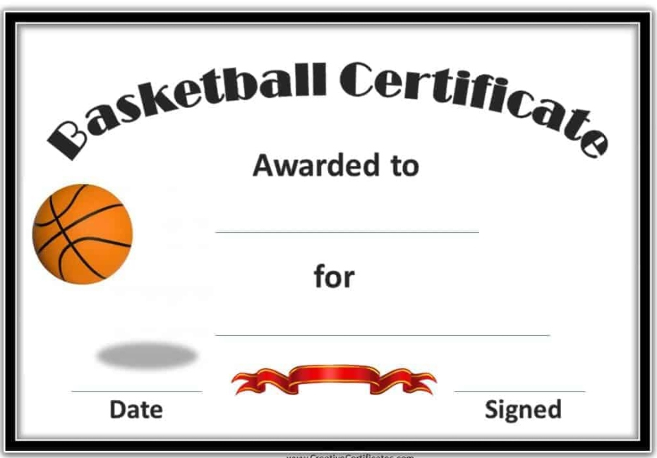 4 Sample Basketball Tournament Certificate Templates in Unique Basketball Tournament Certificate Template Free
