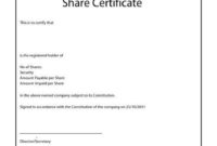 40+ Free Stock Certificate Templates (Word, Pdf) ᐅ Template within Share Certificate Template Australia