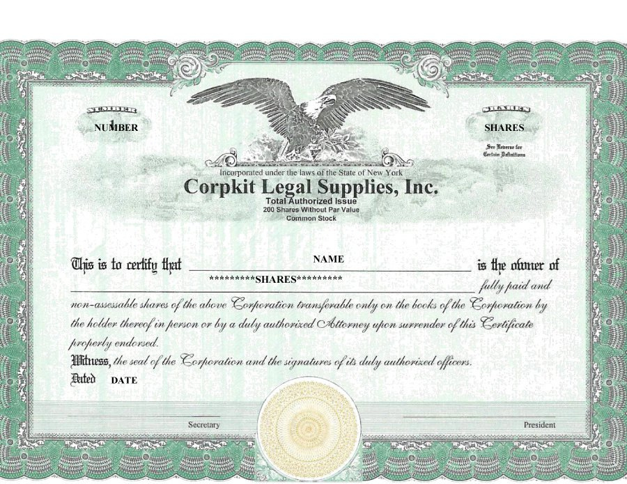 41 Free Stock Certificate Templates (Word, Pdf) - Free for Editable Stock Certificate Template