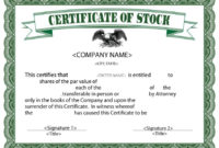41 Free Stock Certificate Templates (Word, Pdf) - Free in Best Free Stock Certificate Template Download