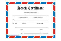 41 Free Stock Certificate Templates (Word, Pdf) – Free inside Free 10 Certificate Of Stock Template Ideas