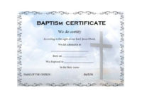 47 Baptism Certificate Templates (Free) – Printable Templates throughout Christian Baptism Certificate Template