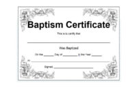47 Baptism Certificate Templates (Free) – Printable Templates within Baptism Certificate Template Download