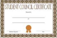 4Th Student Council Certificate Template Free | Student throughout New Student Council Certificate Template