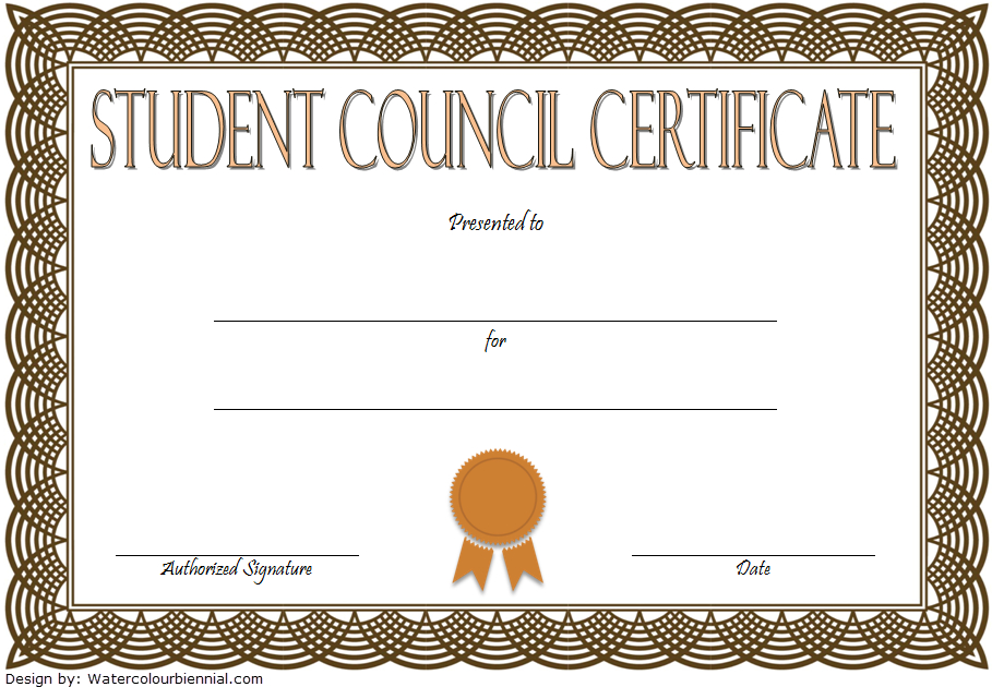4Th Student Council Certificate Template Free | Student throughout New Student Council Certificate Template