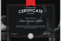 5+ Boxing Certificates – Psd & Word Designs | Design Trends throughout Unique Boxing Certificate Template