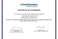 5+ Certificate Of Attendance Templates – Word Excel throughout Certificate Of Attendance Conference Template