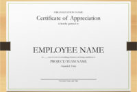 5+ Printable Years Of Service Certificate Templates – Word in Certificate For Years Of Service Template