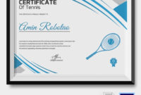 5 Tennis Certificates – Psd & Word Designs | Design Trends inside Fresh Badminton Certificate Template Free 12 Awards