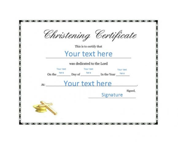 50 Free Baby Dedication Certificate Templates - Printable for Unique Baby Dedication Certificate Template