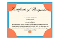 50 Free Certificate Of Recognition Templates – Printable throughout Unique Template For Recognition Certificate