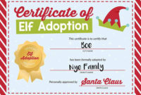 50 Of The Best Elf On The Shelf Names (Free Printables!) – I with regard to Quality Elf Adoption Certificate Free Printable