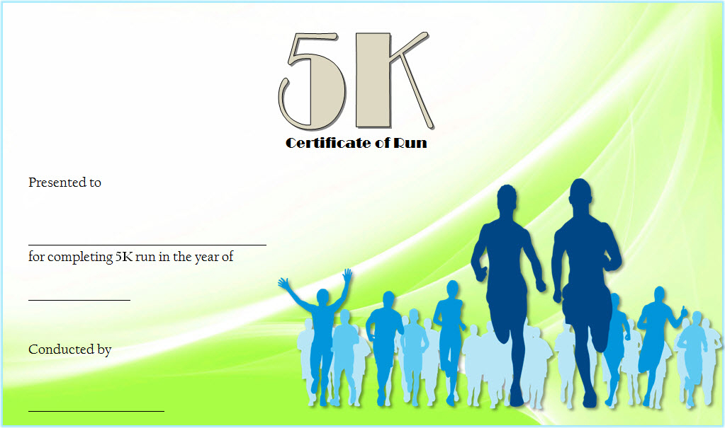 5K Certificate Of Completion Template Free 2 within 5K Race Certificate Template
