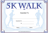 5K Walk Certificate Template Download Printable Pdf inside Walking Certificate Templates