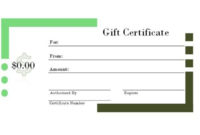 6 Free Gift Certificate Templates: Download & Customize in Gift Certificate Template Publisher