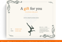 6+ Yoga Gift Certificate Templates (In Word, Pdf Format) within Best Yoga Gift Certificate Template Free