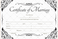 60+ Marriage Certificate Templates (Word | Pdf) Editable for Unique Marriage Certificate Editable Templates