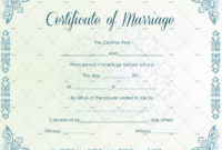 60+ Marriage Certificate Templates (Word | Pdf) Editable regarding Quality Certificate Of Marriage Template