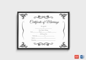 60+ Marriage Certificate Templates (Word | Pdf) Editable with regard to Quality Marriage Certificate Editable Template