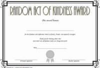 7+ Certificate Of Kindness Free Printable [2020 Ideas] throughout Quality Kindness Certificate Template 7 New Ideas Free