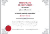 7 Certificates Of Completion Templates [Free Download] | Hloom regarding Quality Physical Fitness Certificate Template 7 Ideas