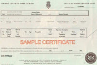 7 Free Death Certificate Templates – Formats & Designs regarding Best Blank Death Certificate Template 7 Documents