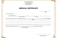 8 Free Sample Medical Certificate Templates – Printable Samples pertaining to Fake Medical Certificate Template Download