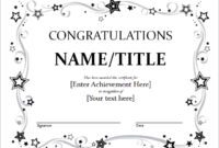 9+ Congratulation Certificate Templates | Free Printable throughout Unique Great Job Certificate Template Free 9 Design Awards